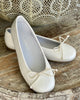 YoYo Children's Boutique Shoes White Pearl Ballerina Shoes
