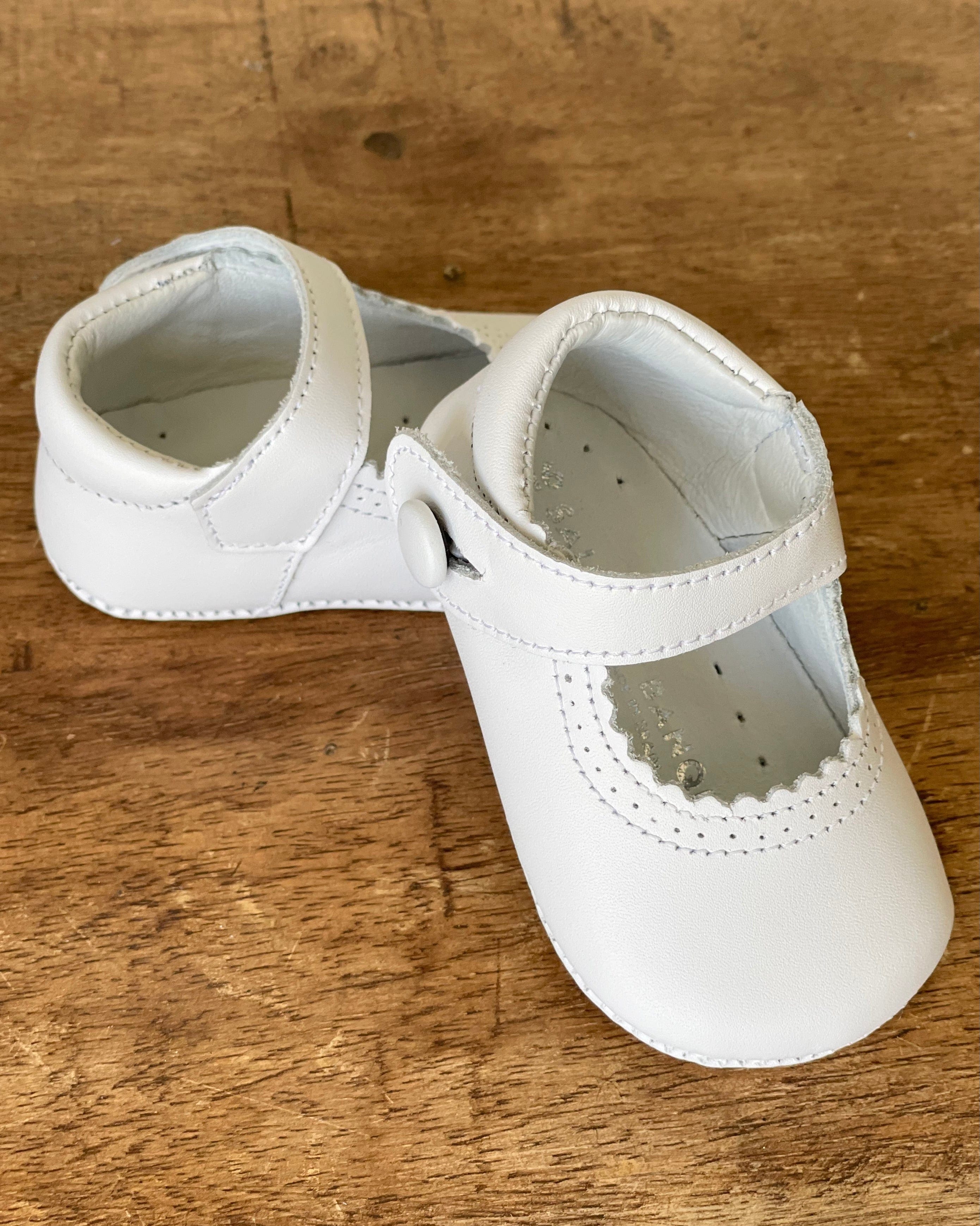 YoYo Children's Boutique Shoes White Pre-Walker Mary Jane Shoes
