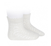 YoYo Children's Boutique Socks White Cotton Openwork Short Socks