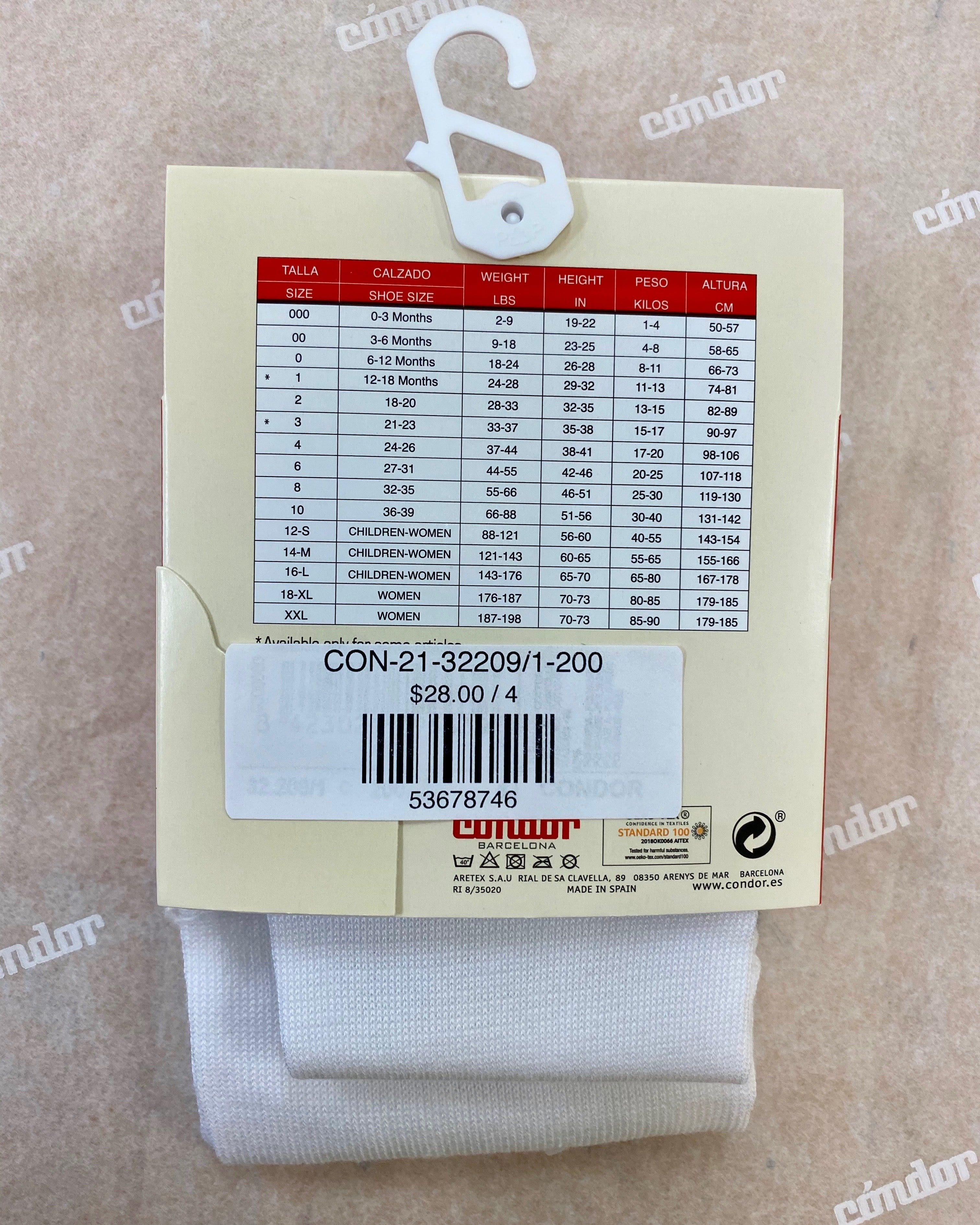 YoYo Children's Boutique Socks White Plain Stitch Tights