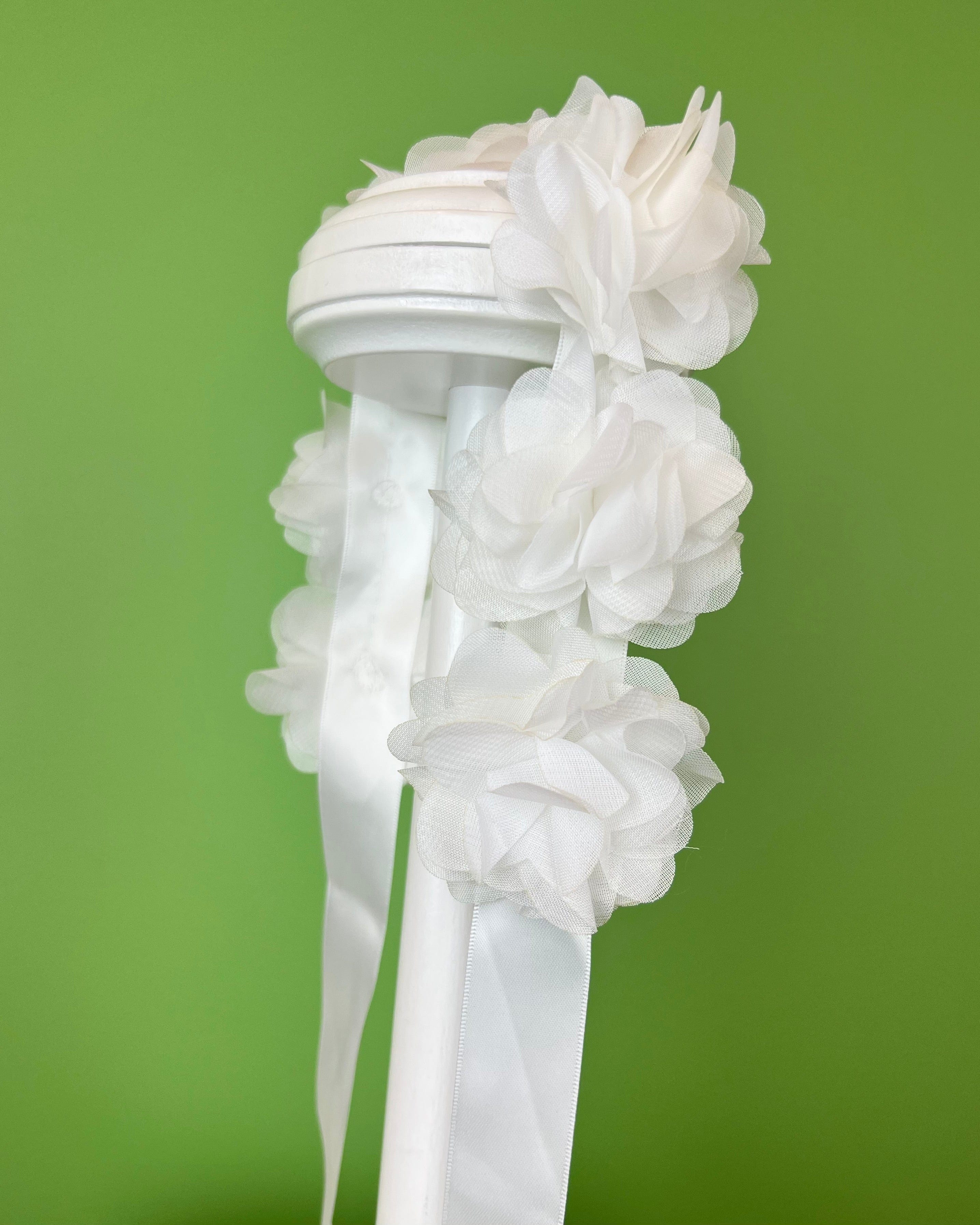 YoYo Children's Boutique White Floral Sash