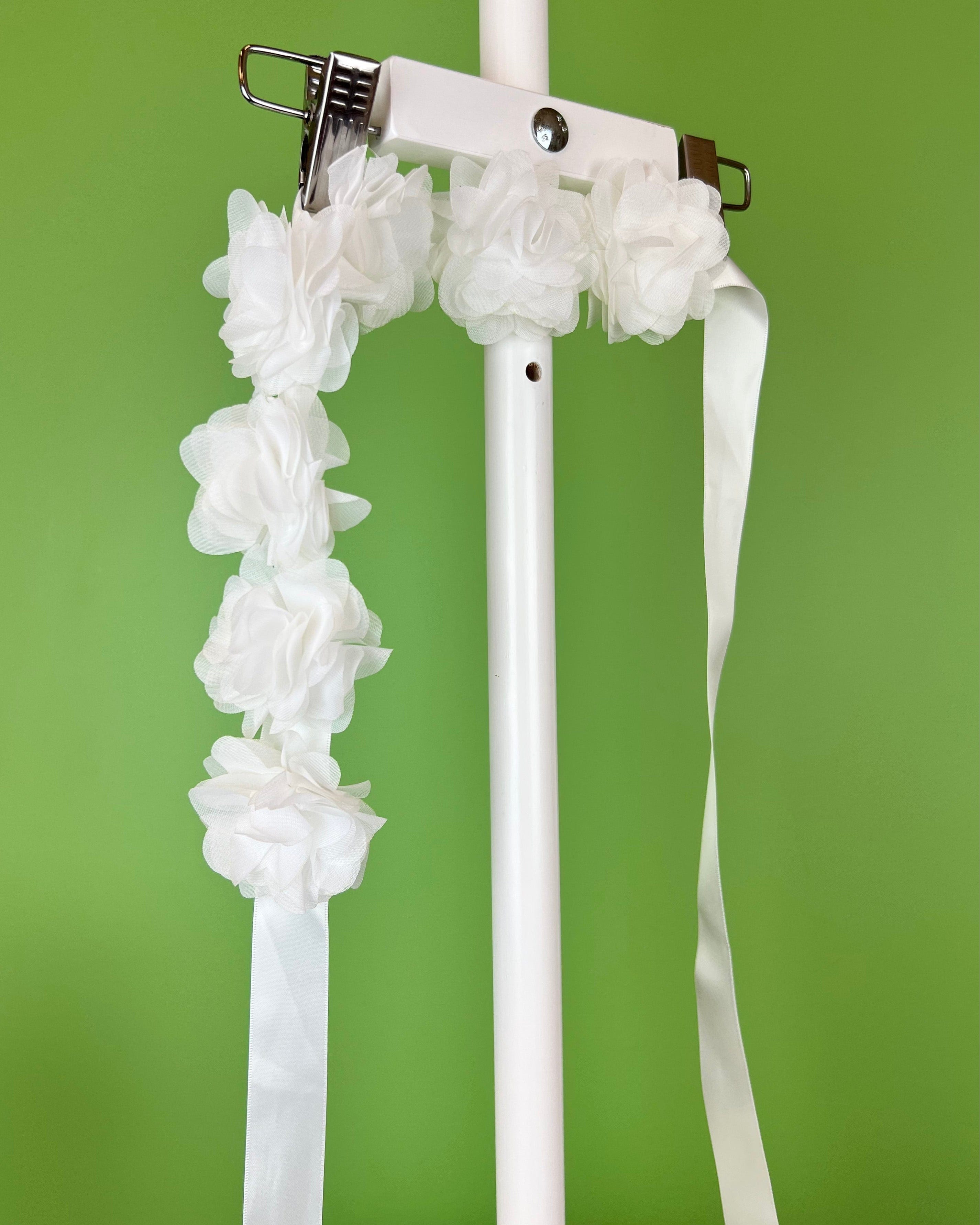 YoYo Children's Boutique White Floral Sash